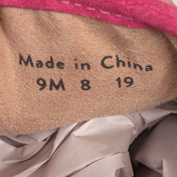 Jack Rogers Ronnie Pink Perforated Suede Slip On Sneakers - Picture 5 of 10